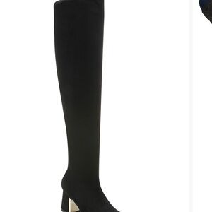 Alfani Nanda Black Over-the-Knee Boots designed for wide calves size 9